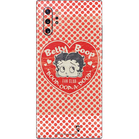 Betty Boop Red Heart Galaxy Note 10 Plus Skin